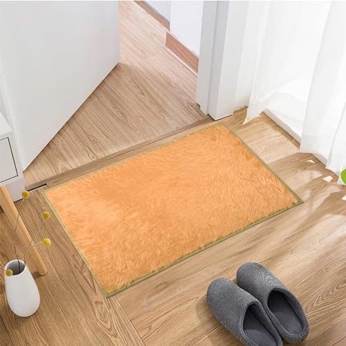 Image of Heart Home Door Mat | Door Entrance Mat | Shaggy Door Mat | Floor Door Mat | Anti-Slip Door Mat | Door Mats for Outdoor & Indoor | Kitchen Door Mat | Pack of 3 | Yellow