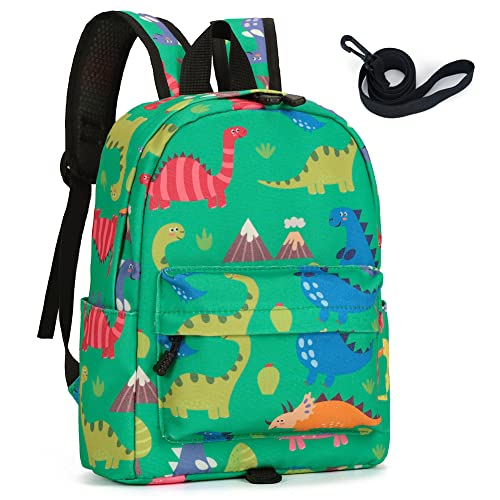 LESNIC Mochila para Niños Guarderia Niño Mochila Anti Perdió Dinosaurio Mochila Escolar con Correa de Arnés de Seguridad Mochila Escolar Infantil Bebe (Azul oscuro)… Cover