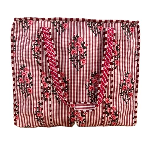Genérico MINNI MOON Bolsa de Viaje, Tote Bag de Algodón, 45 x 37 x 13 cm, Diseños Variados, 100% Algodón, Hecho a Mano en India, con Cremallera (Bolso ramos flores Rosa) Genérico MINNI MOON Bolsa de Viaje, Tote Bag de Algodón, 45 x 37 x 13 cm, Diseños Variados, 100% Algodón, Hecho a Mano en India, con Cremallera (Bolso ramos flores Rosa)