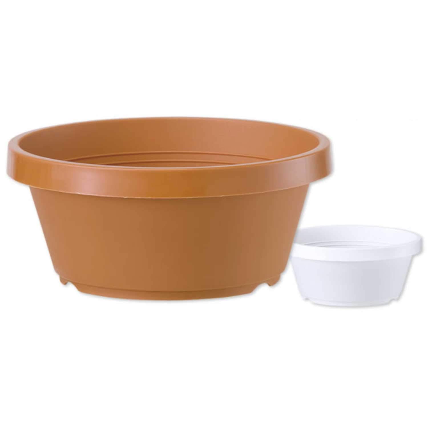 Amazon | 大和プラスチック 五月鉢 6号 φ180×H77 ホワイト(つや消し) | 鉢