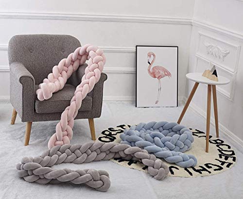 Yunteng Shop Bed Bumpers 4 Weave Baby Cot Bumper Edge Protector Hoofd Geweven Bed Edge Hoofd Bescherming voor Baby's Bed… - Afbeelding 6