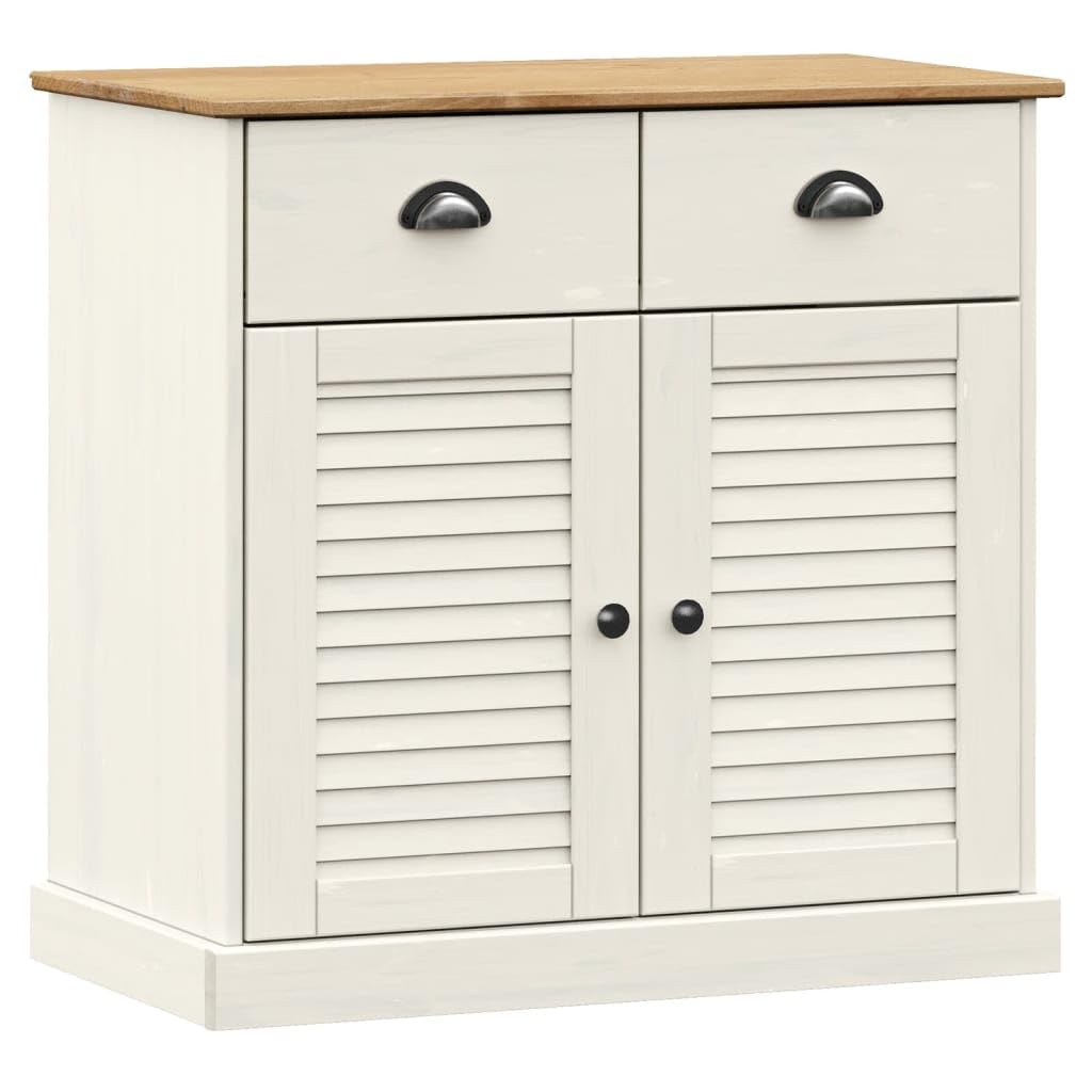 FOREHILL FORHILL Armoire de Rangement en Bois avec 4 Portes Meuble