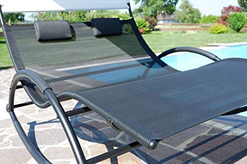 ALEOS. AS-S Lettino Prendisole a Dondolo