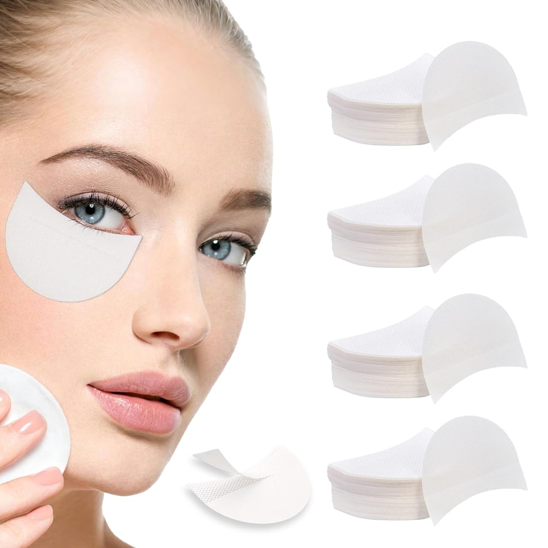 200 pezzi Patch occhi per extension ciglia, Scotch per trucco occhi, Patch adesivi per ombretto, Protezione per ombretto, Prevenzione della tinta e dei residui delle extension ciglia