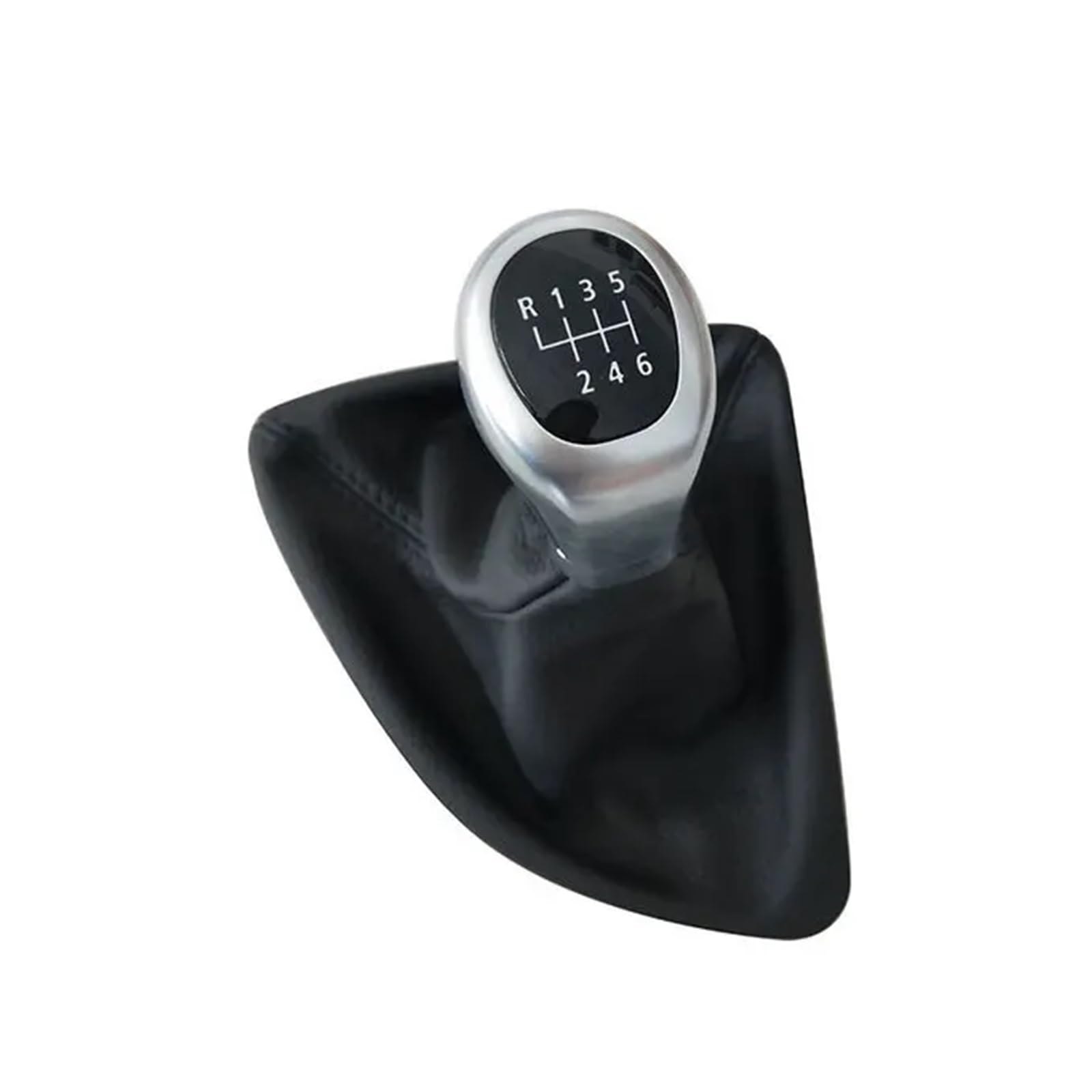 Htvtkrfgrl E87 Chrome 6Speed Sporty Gear Shift Knob For 1 Series E81 E82 E87 E88 E90 E91 E92 E93