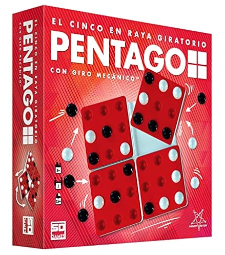 PENTAGO - Juego de Mesa de Estrategia con Tablero de Canicas para 2 Jugadores Recomendado a Partir de 8 Años | Ya disponible en tu tienda friki favorita! En mundofriki.es!