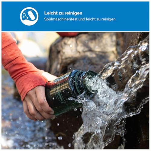Nalgene WH Sustain Trinkflaschen Rot 1 L – Ansicht 3