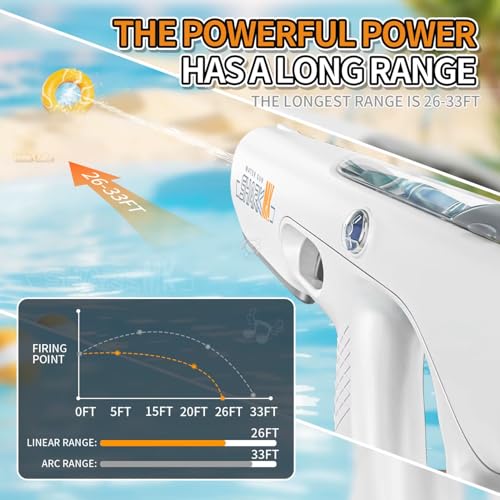 Image of Storio Rechargeable Electric Battery Operated Holi Pichkari Water Gun Toy for Kids| Auto Absorb, Continuous Firing| Upto 35Ft Shooting Range| High Pressure Mechanism