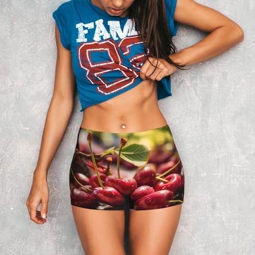 Pears Pattern Sports Shorts, high Elastic Slim Fitness Pants, Suitable for Yoga/Leisure/Daily wear2