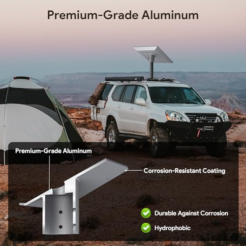 Image of XLTTYWL Pipe Adapter for Starlink Performance Gen 3 /UTA-252, 1.49-2.55 inch | Fits Performance Gen 3 & UTA-252, 1.49-2.55 inch Pole Adapter, 500lb Load, Anti-Rust Silver, For RV, Yacht & Roof Mast