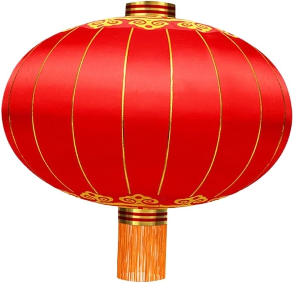 Chinese New Year Decorations Festive Chinese Red Lantern for Home and Garden Spring Festival Decor Party Supplies(80cm)