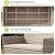 GAOMON 4-Piece Patio Furniture Set, Modern PE Rattan Conversation Set with 2 Chairs, Loveseat & Tempered Glass Coffee Table, All-Weather Outdoor Seating for Garden, Porch, Balcony, Poolside