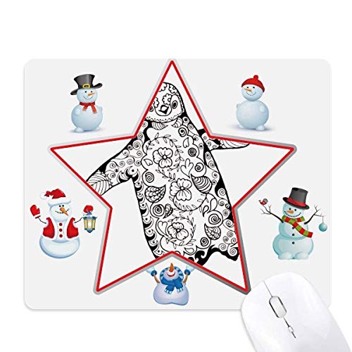 Tapis de souris pingouin antidérapant pour éviter la fatigue du poignet