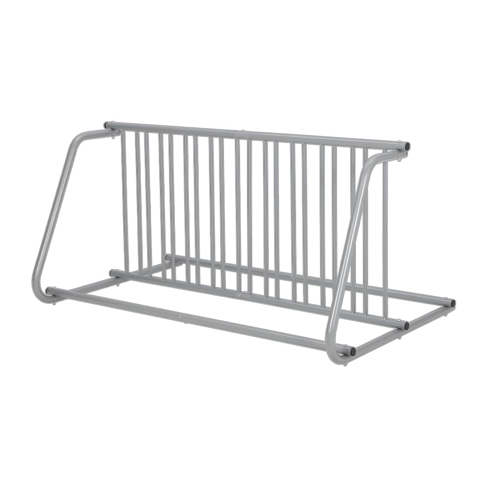 Floor 10 Bike Rack, Double Side Grid Bicycle Floor Parking Stand, Sturdy Garage Bike Rack, Compact Storage Stand for Streets, Yards, Bike Events — view 2