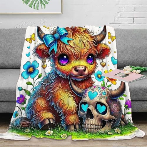 Couverture microfibre douce effet 3D jeté de canapé de qualité supérieure