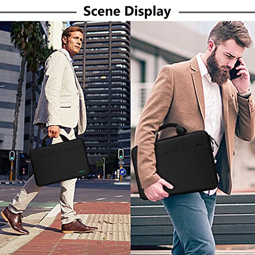 Image of Hseok Laptop Sleeve 13-14 Inch Case Briefcase Compatible with MacBook Neo Pro 14 M5 /M4 /M3 /M2 /M1, All Models 13.3 Mac Air /Pro, XPS 13 14, Most Popular 13 inch-14 inch Notebooks,B04K01
