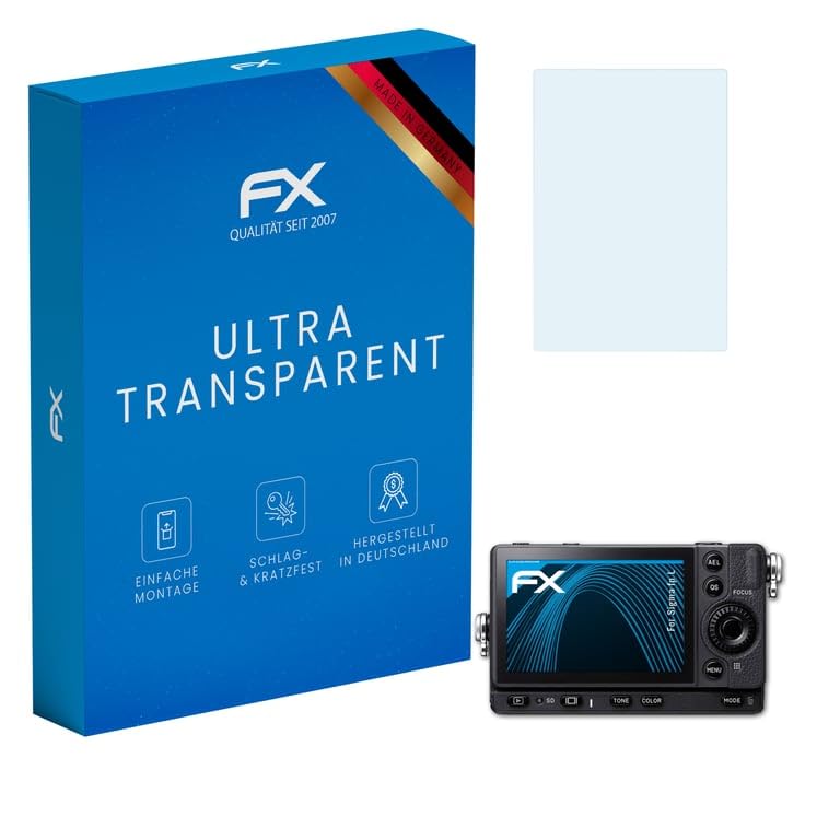 atFoliX Screen Protection Film compatible with Sigma fp L Screen Protector, ultra-clear FX Protective Film (3X)