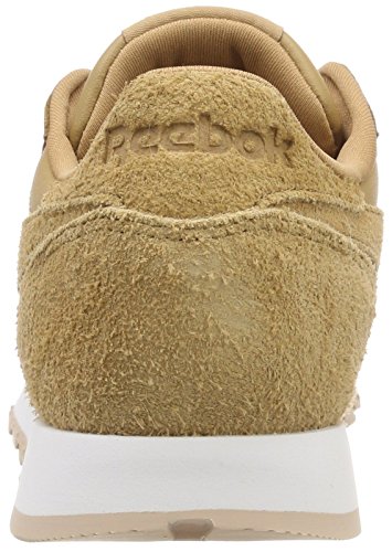Image of Reebok Women's Classic Leathers Gymnastics Shoes, Brown PRM Soft Camel Bare Beige White PRM Soft Camel Bare Beige White, 5.5 us