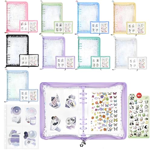 Amazon | シール帳 バインダー 6穴 シールバインダー a5 透明スリーブ