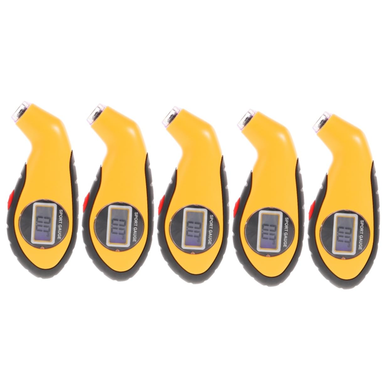 iplusmile 5pièces Testeur De Pression Pneumatique Numérique Manomètre De Pneus Pour Voiture Avec Écran Lcd Gonfleur De Pneus Portable Et Précis Outil De