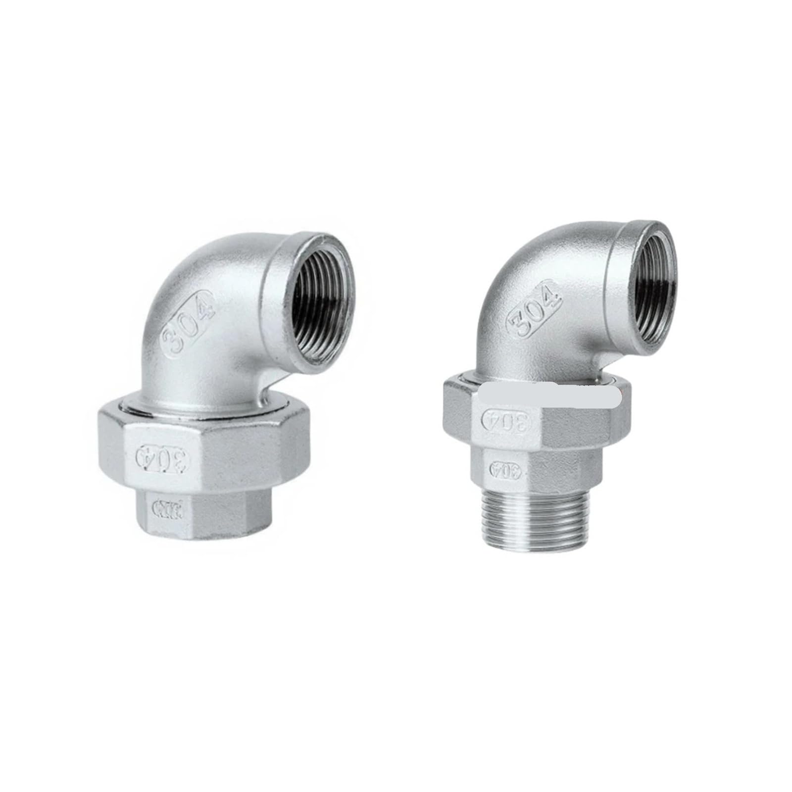 304SS BSP F/M Anschluss 1/4-2" Gussrohrverschraubung 1 Stück