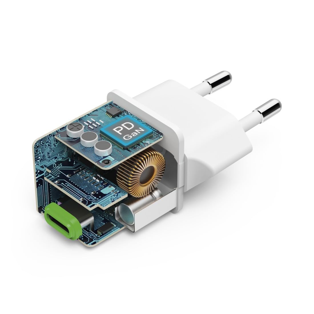 Hama Ładowarka sieciowa 30 W mini 1x USB C (kompaktowa, szybka, do ładowania telefonu, Quick Charge, Power Delivery, mała, szybkie ładowanie) biała