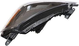 Headlight Set Assembly Fit for Toyota Yaris/Vitz 2012 2013 2014, Direct Replacement Hatchback Model Headlamp, Driver Side (Left) -Black Background