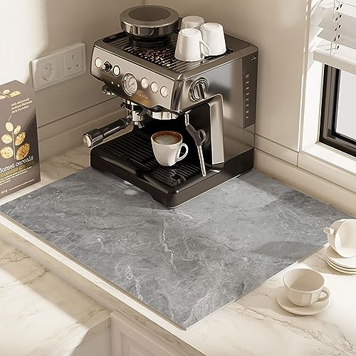 コーヒーマシンマット、コーヒーメーカーマット、カウンタートップマット用流出マット、滑り止め、多機能、洗える、カトラリーボウルプレートガラス皿ホームキッチンアクセサリー用