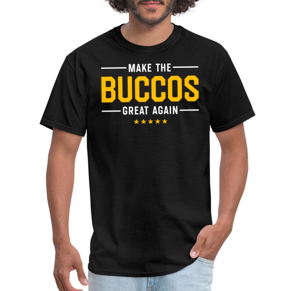 SpreadshirtPittsburgh Clothing Make The Buccos Great Again Men's T-Shirt