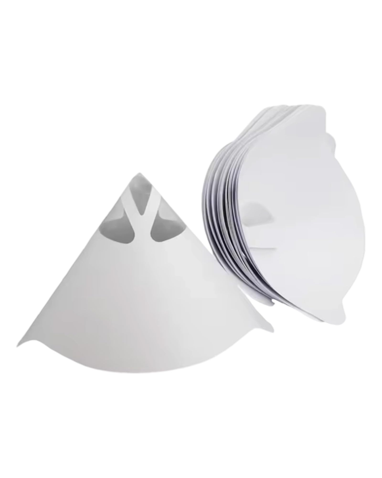 50 Pièces Filtre à Peinture, Filtres à Peinture Coniques en Papier, pour Filtrer Les Peintures et Les Vernis des Impuretés, Générique Funnel, Blanc