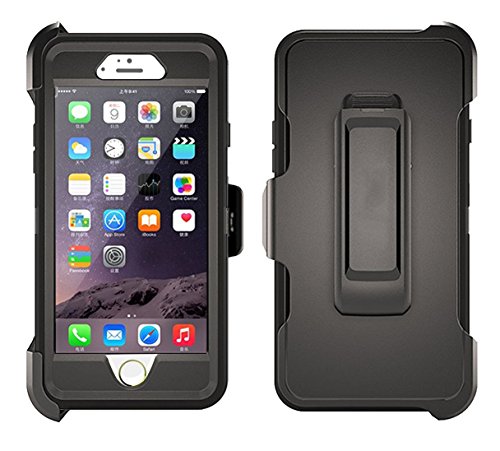 iPhone 6s Case,iPhone 6 Case Heavy Duty 4 Layer Drop Protection Scratch Protection Shockproof Hybrid Hard Shell with Bumper for iPhone 6s 4.7 inch (Black)