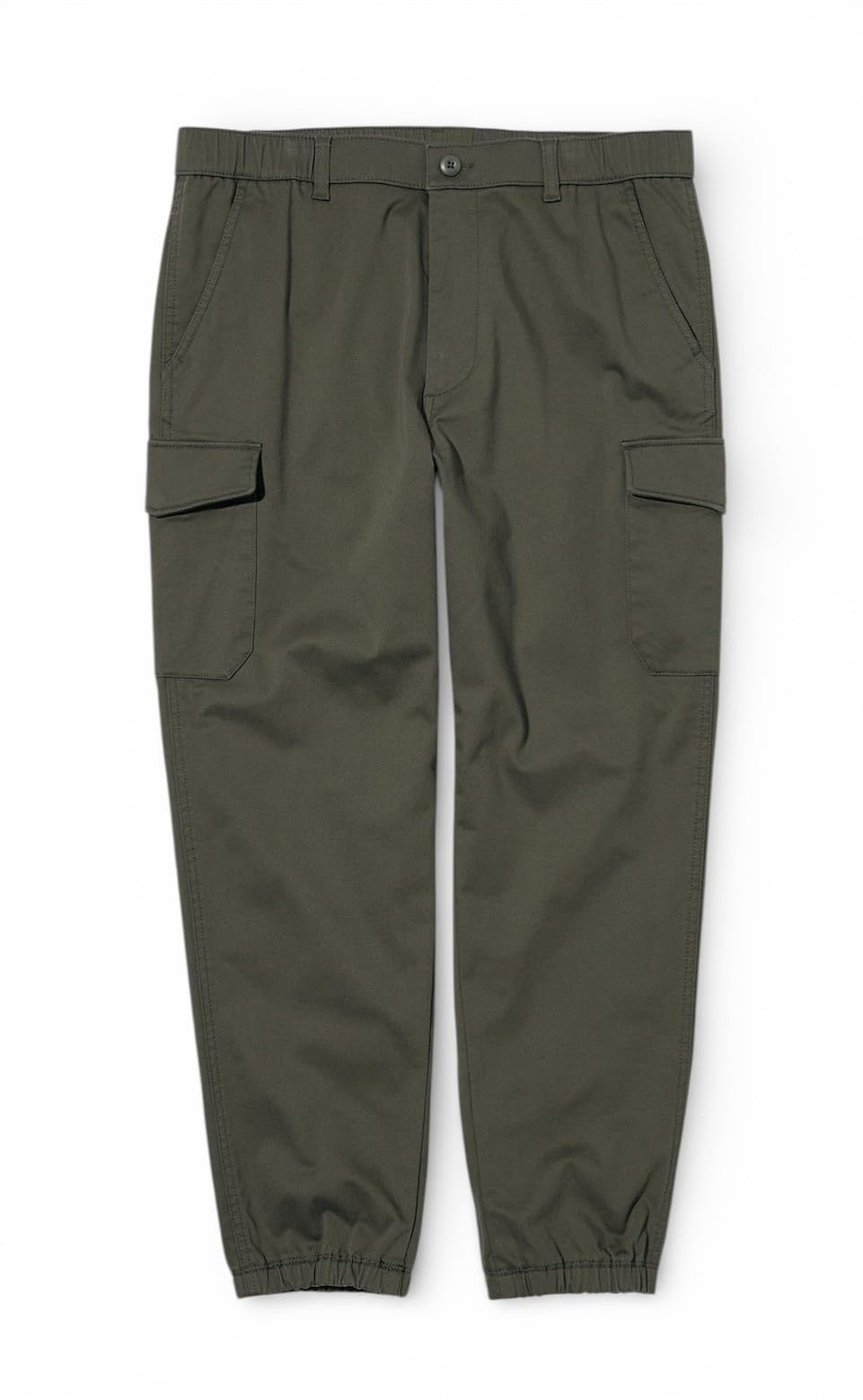 alan jones clothing Alan Jones Men’s Cargo Jogger Pants | Regular Fit Tapered Joggers with Elastic Waist & Hems | Cotton Stretch Utility Pocket Track Pants | Casual Everyday Wear-picture-37