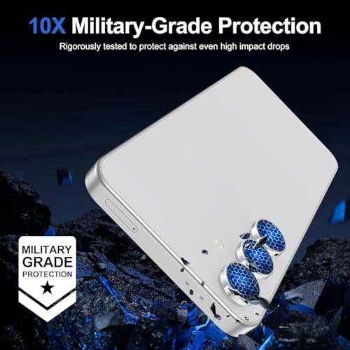 Image of JGD PRODUCTS Premium Camera Lens Protector Compatible For Samsung Galaxy S24 5G (Grey) Camera Lens Protector - 9H Tempered Glass, Military-Grade Anti-Scratch, Case-Friendly, Easy Install Frame