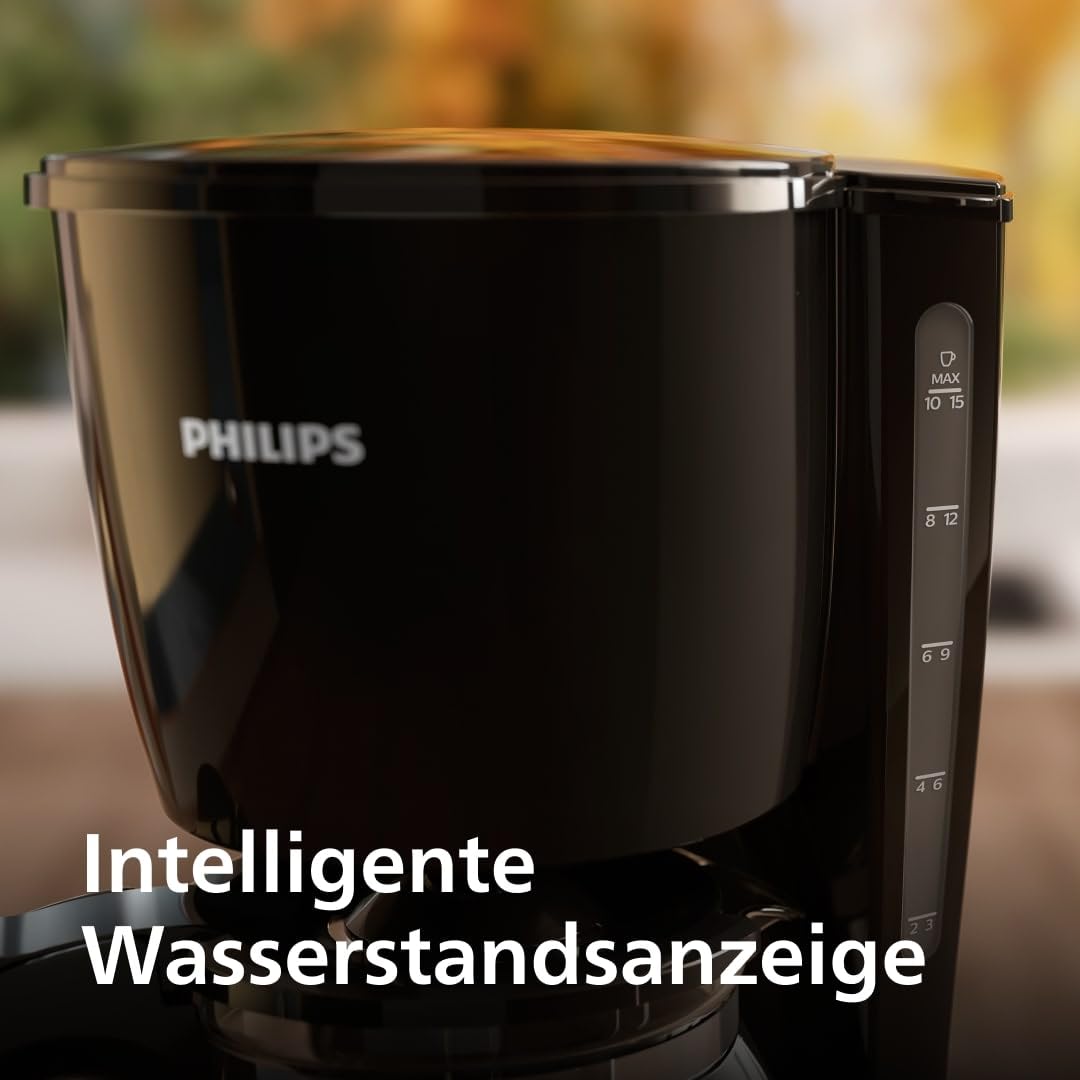 Philips Daily Collection Kaffeemaschine – Aroma-Twister für optimalen Geschmack, 1,2L Fassungsvermögen, Tropf-Stopp, automatische Abschaltung, spülmaschinenfeste Teile (HD7461/20)