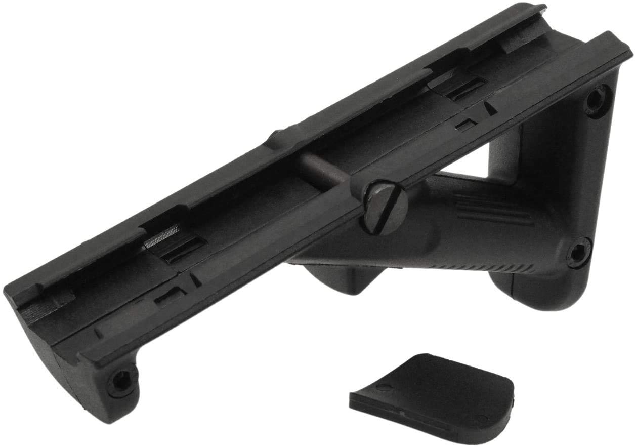KOSxBO Premium Airsoft Angled Fore Grip/Foregrip - czarny, do szyn tkowych (20-23 mm)