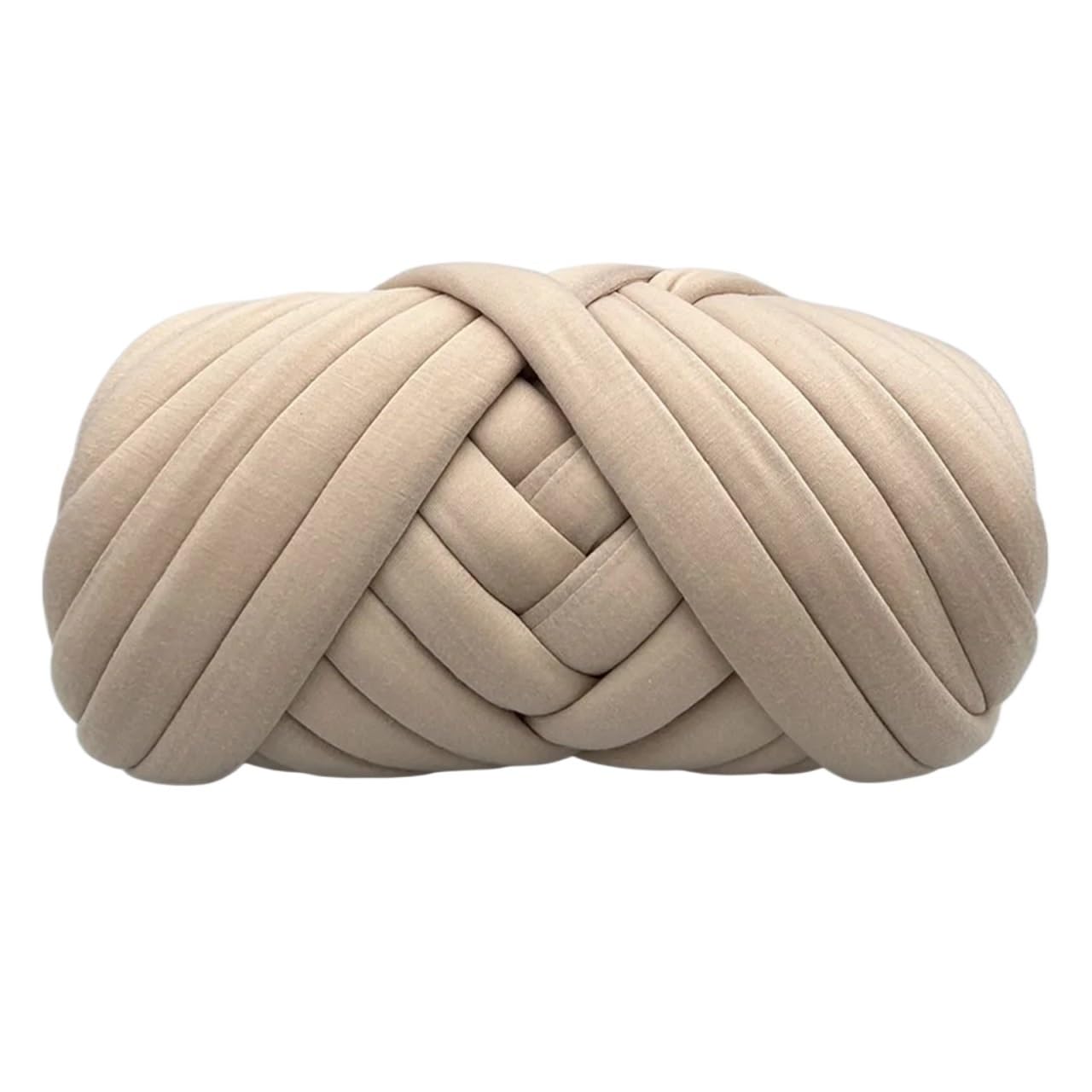 Gruba włóczka 0,5 kg, gruba, supergruba, gruba włóczka do robienia na drutach, sach, szydełkowania, miękka, duża, bawełniana, do robienia na drutach, przędzenia na koc (kolor: biały) (khaki)