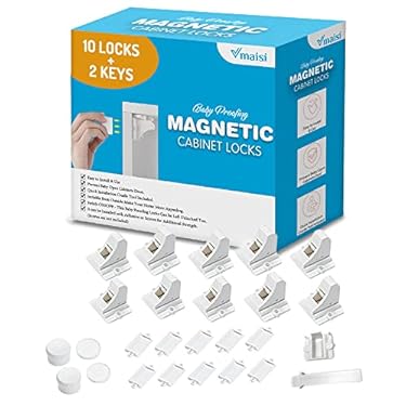 AMAZON - Vmaisi Baby Proofing Magnetic Cabinet Locks (10 Locks and 2 Keys)