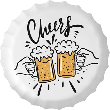 Amazon ブリキ看板 レトロ看板 ブリキの絵 ビール 乾杯 イラスト メタルプレート 瓶のキャップ形 金属ポスター 金属板ブリキ看板 壁掛け インテリア 金属ポスター 壁掛けプレート 装飾鉄絵 ホームデコポスター ウォールアート 店舗看板 雑貨 お洒落 装飾鉄絵 店舗看板 Amazon ブリキ看板 レトロ看板 ブリキの絵 ビール 乾杯 イラスト メタルプレート 瓶のキャップ形 金属ポスター 金属板ブリキ看板 壁掛け インテリア 金属ポスター 壁掛けプレート 装飾鉄絵 ホームデコポスター ウォールアート 店舗看板 雑貨 お洒落 装飾鉄絵 店舗看板