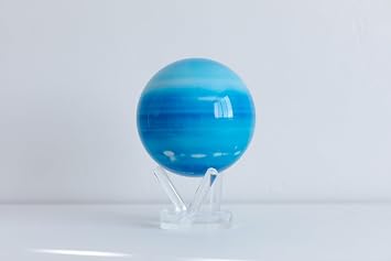 MOVA Self Rotating Globe, Uranus Classic (4.5) | solar powered globe, no batteries or cords, gift for astronomy lovers, premium kinetic display, space desk decor