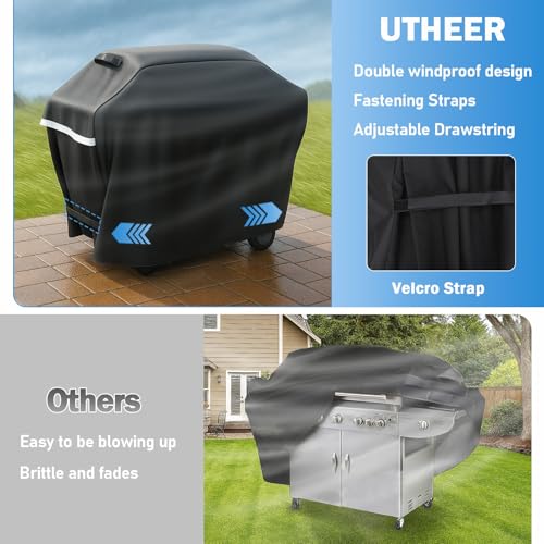 Image of Utheer 65 in Grill Cover for Large 4-6 Burner Grills, 600D Waterproof