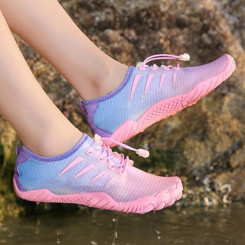 Women's Sneakers Lightweight Comfortable Walking Shoes for Outdoor Activities Elastic Bungee Lace Up Flat Sole3