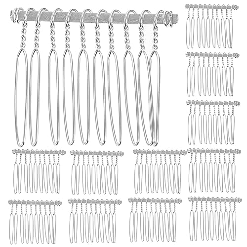 PLAFOPE 女性用ヘアコーム 20個セット ブライダルウェディングヘアコームセット 金属素材 婚約や結婚式用