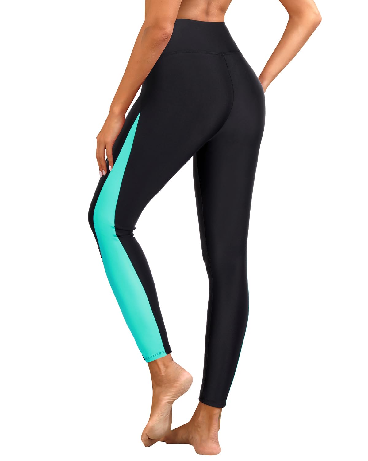 Swim Pants for Women Swimming Leggings High Waisted Swimsuit Pants UPF 50+ Rash Guard Pants