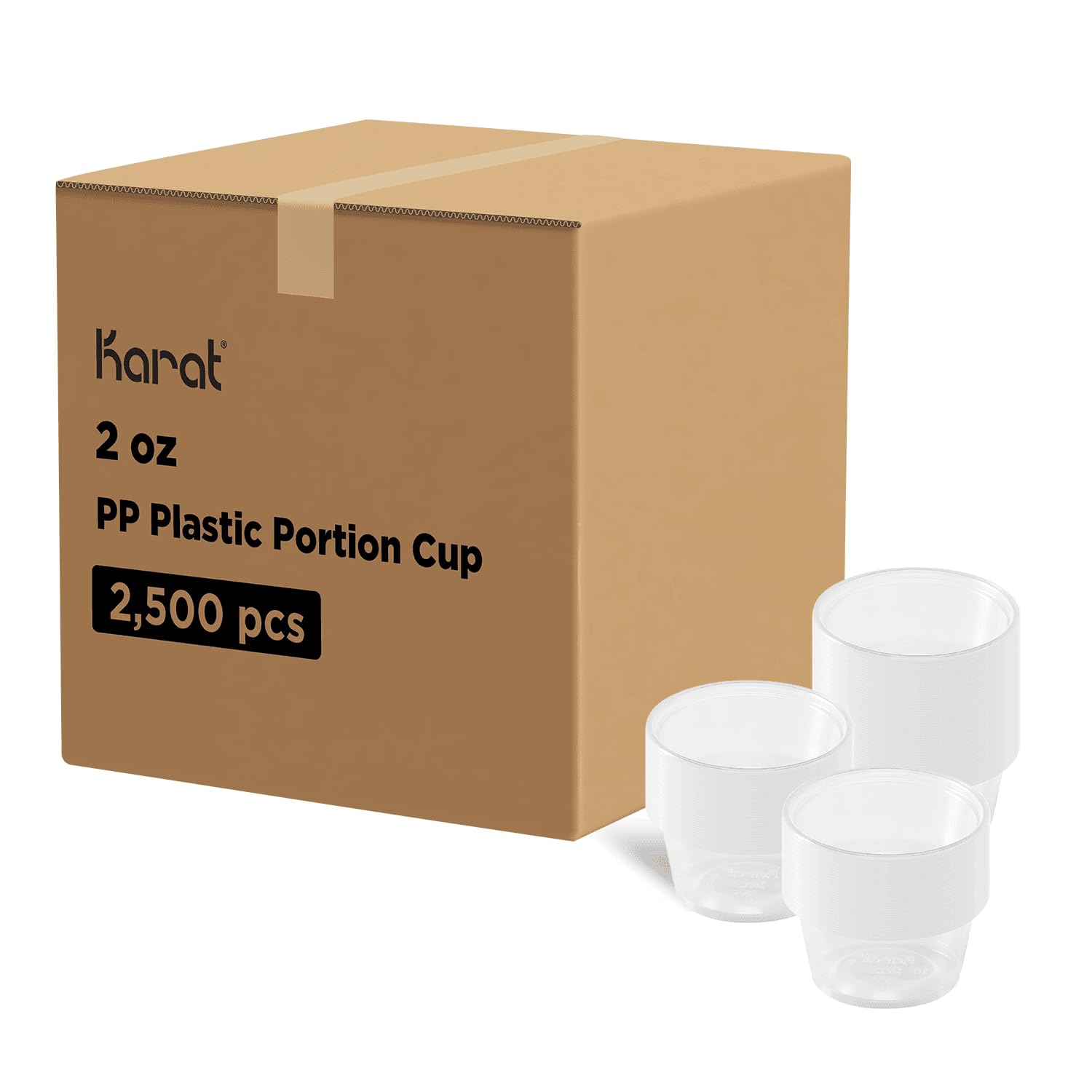 FP-P200-PP 2 oz. PP Portion Cups - Clear (Case of 2500)