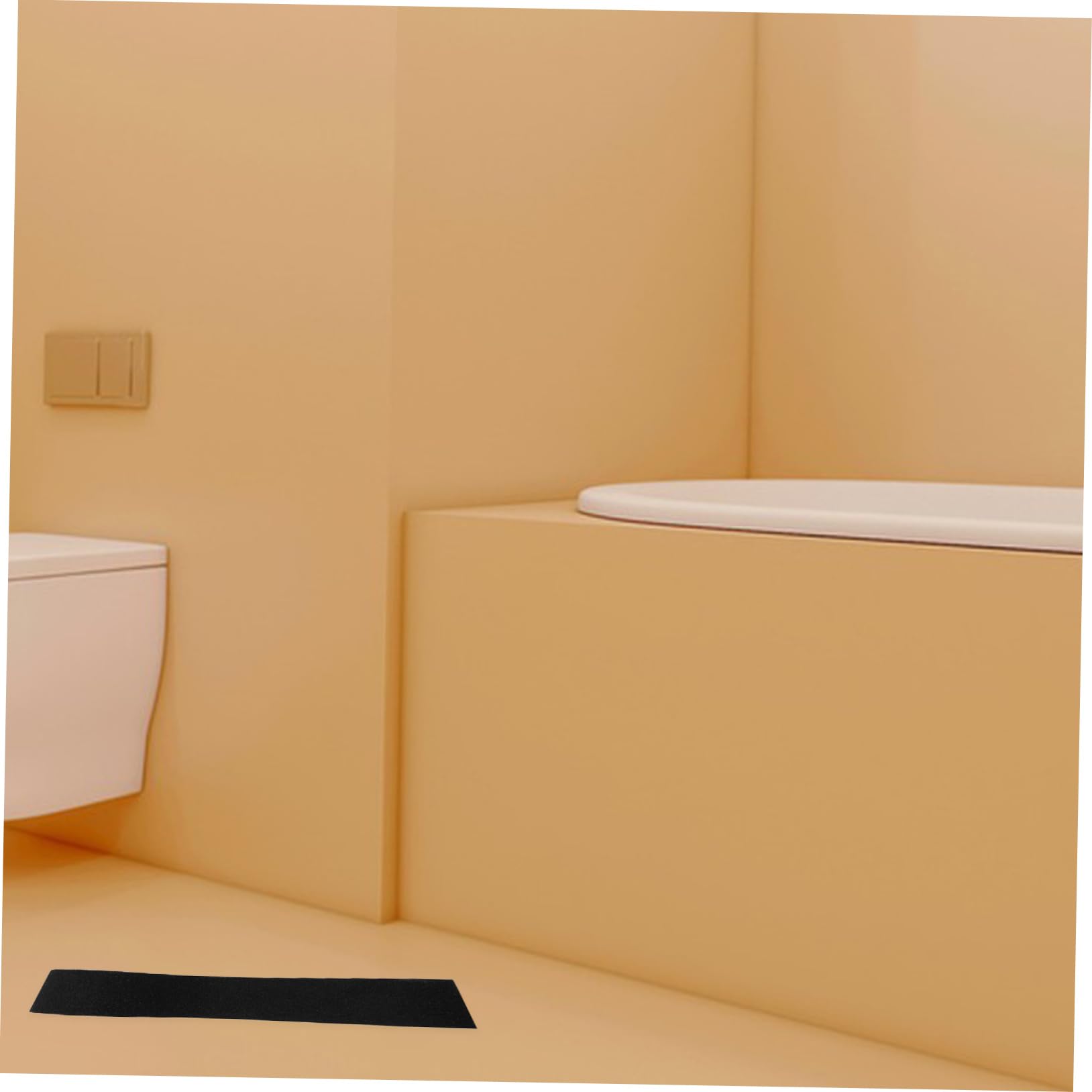SOLUSTRE Nastro Antiscivolo per Gradini Nero in Pvc, 1 Rotolo | Scale e Pavimenti, Adesivo Forte Tenuta, Installazione Semplice, Uso Versatile ed Esterni