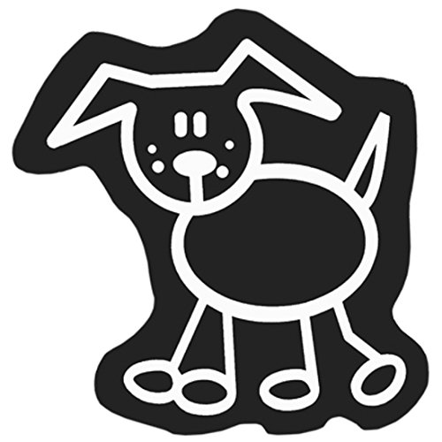 Family Car Decals ADH06670 Pegatina Familia Perro para Coche 4-5 cm de Alto