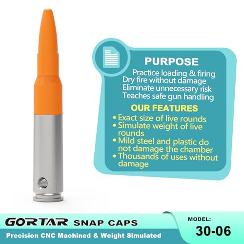 Image of Snap Caps Training Dummy Rounds Practice Safe Loading Firing Close to Real Weight