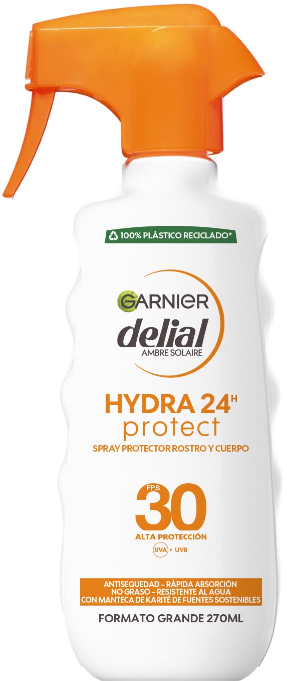 Garnier Delial Spray Protector Hidratante 24 Horas, con SPF30-300 ml