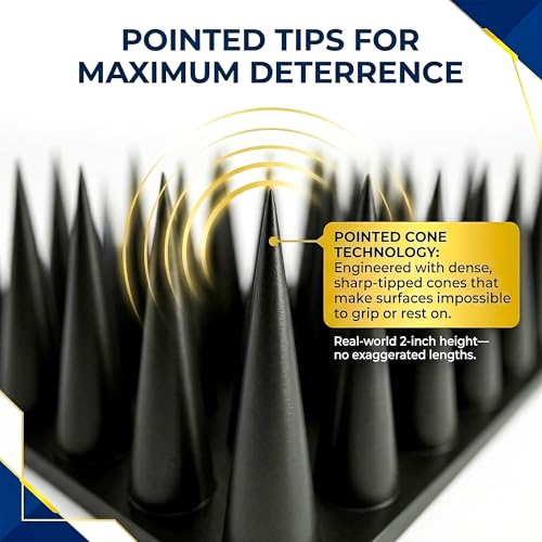 Image of SWAPKART (Pack of 30,Black) Anti Monkey Bird Plastic Spikes for AC Balconies Window Home Protection from Pigeon Monkey Crow Kabootar Area Covers 30 FT kabutar Control Scare Repellent Balcony Railing.