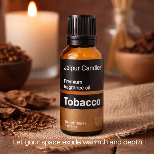 Image of Tobacco Fragrance Oil | 30 ml | Aroma Oil for Home Fragrance | Best for Aromatherapy | Use in Diffusers, Candles, Air Fresheners (30ML, Tobacco)